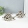Souvenir ceramics "Two fish - bubbles" silver set 2 pcs 4.8x22x12 4.8x17.5x13 cm