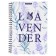 Notebook A5, 80 sheets in a cage on a spiral Erichkrause Lavender, plastic cover, an offset unit, whiteness 100%, mix