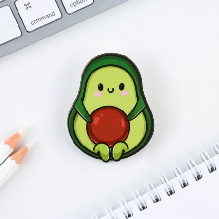Wooden icon "Avocado", 3.2 x 4 cm-2