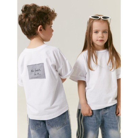T -shirt Children's Amarobaby Stripe, height 122 cm, white color