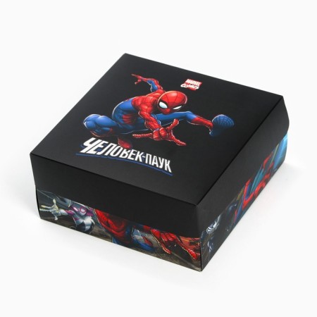 Gift folding box with 3D, Spider-Man, 15x15x7 cm-4