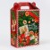 New Year. Gift box New Year's emerald vintage 18.5 x 10 x 30.5 cm.