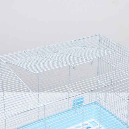 A cage for rodents with sliding pallets 60 x 35 x 47 cm, blue-4