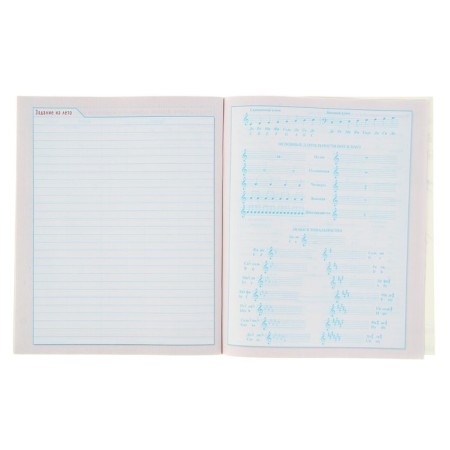 Diary for a music school, 48 sheets, "drawings in ink", soft cover, with reference material, two -color block-2