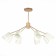 Ceiling EVOLUCE lamp. Sle155902-08. Mario. 8x40 watts, E14, 79x79x54 cm, golden color