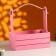 Kashpo wooden 25.5 × 15 × 30 cm "arom", handle rope, pink coral
