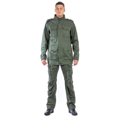 Patriot costume, olive color, cotton fabric, size 52-54, height 182-188