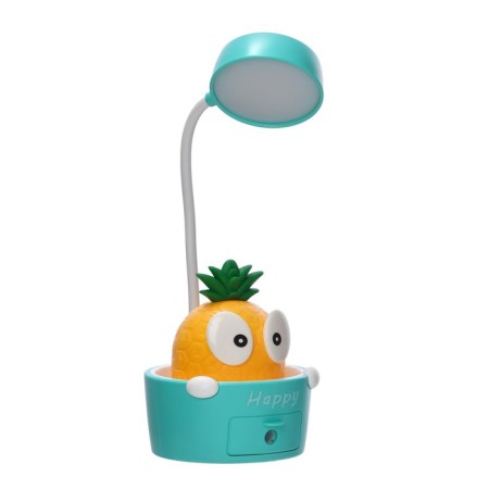 Sensor lamp with a pineapple plant LED, from USB/AKB 6 W, yellow-green 8x6x25 cm Risalux 10-13