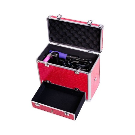 Sex Machine suitcase Diva Wiggler, 2 nozzles, metal, pink color, 17 cm-5