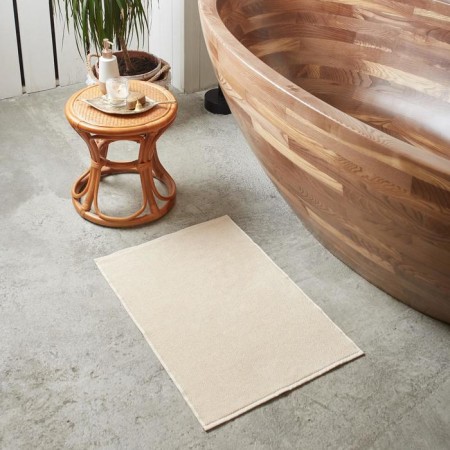 Terry mat "Ethel" Organic Beige 50x70 cm, 100% HL, 550g/m2-4