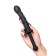 Fallomitator Bilateral Toyfa PopoPo Pleasure, silicone, black color, 24.5 cm