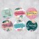 Stickers for gifts and flowers “Thank you”, 4 x 4 cm, 11 m - 252 pcs.