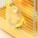A cage for rodents "Pigger", equipped with a lock, 27 x 21 x 31 cm, yellow