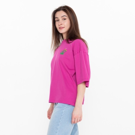Women's T -shirt, Fuchsia color, size 48-4