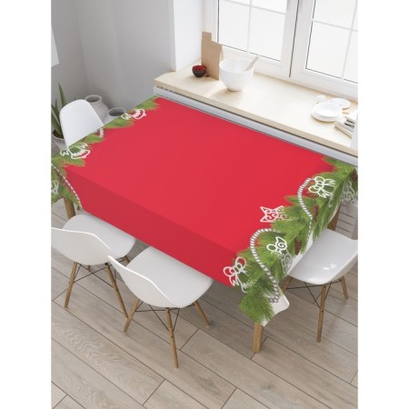 Tables on the table "Christmas tree garland", rectangular, oxford, size 145x180 cm
