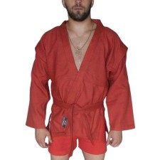 Sambo jacket ATEMI AX5, with a belt without lining, red, density 550 g/m2, size 56 1020318