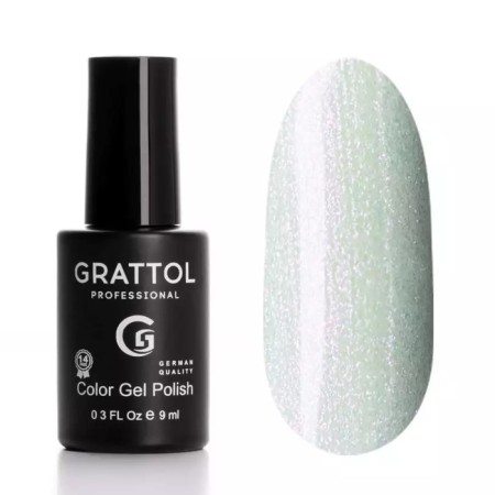 Grattol Color Gel Polish, No. 154 Milk Pearl, 9 ml