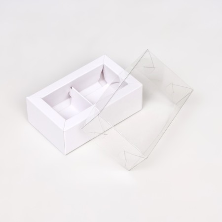 Folding box with a transparent lid, 10 x 6 x 3.5 cm, white-4