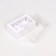 Folding box with a transparent lid, 10 x 6 x 3.5 cm, white
