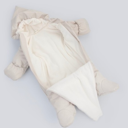 Combineson Children's Winter Kinderlitto "Velvet-1", height 62-68 cm, ivory color-2