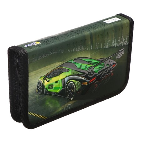 Penal 1 section, 110 x 190 x 27 mm, laminated cardboard , PKK 03-19 "Green Auto", (volumetric 3D-rosunks with varnish effect)-2