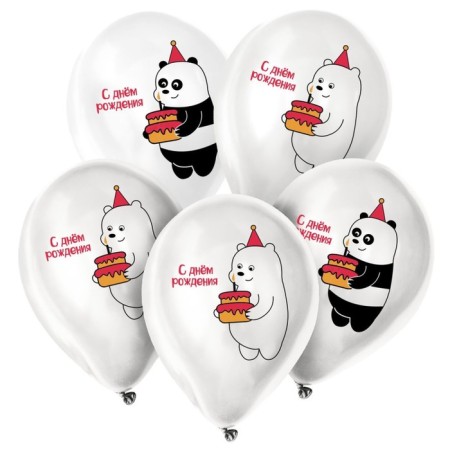 Shar Latex 12 "" Festive Bears ", 5 pcs.-1