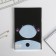 Notebook with black sheets of 15 sheets "Panda", designer cardboard, tinted paper 21 x 14 cm