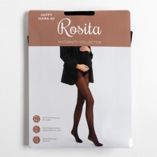 Women's tights for pregnant women 40 den, black color, size 4