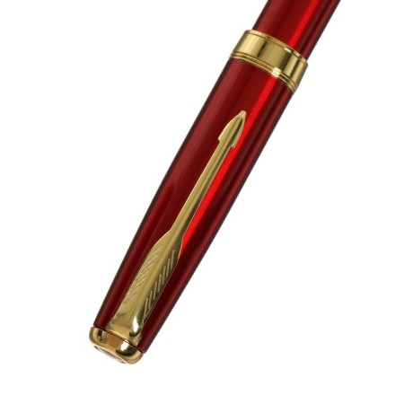 Gift feathers in the leatherette case PB S, brick body with gold-4