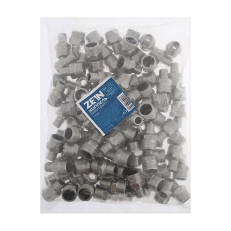 Nipple of transition zein English, 1/4 "x 1/2", external thread, stainless steel-2