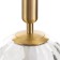 Bayerlux lamp "Javier" E14 40W gold-pro-transparent 15x15x35-185 cm