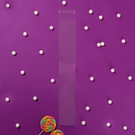 BOPP package with adhesive valve, transparent 6 x 40/4 cm, 25 mkm-2