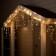 Garland "fringe" 4 × 0.6 m, IP44, white thread, 180 LED, warm white glow, 8 modes, 220 V