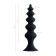 Anal traffic jam Popo playfa indi, silicone, black, 11.5 cm, d 2.9 cm