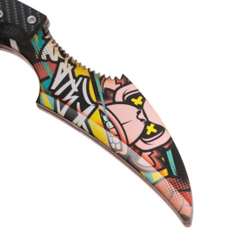 Souvenir weapon knife-kerambit “Monkey”, with fingers, length 22 cm-3