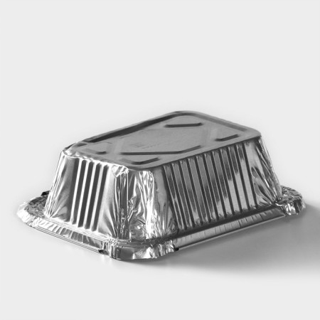 Foil form for baking and baking of the share, 255 ml, 12 × 9.5 × 4 cm, 100 pcs/un-3