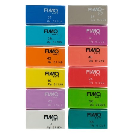 A set of plastic - polymer clay, Soft "Diamonds", 12 colors of 25 g-3