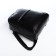Women's backpack made of artificial leather with lightning, 2 pockets, black color