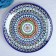 Largan Rishtan ceramics "Patterns", 32 cm, blue