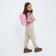 Baby backpack for girls with sparkles "Bunny", Removable elements, 27x23x10 cm
