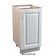 Floor cabinet 400x510x820 dairy oak/white