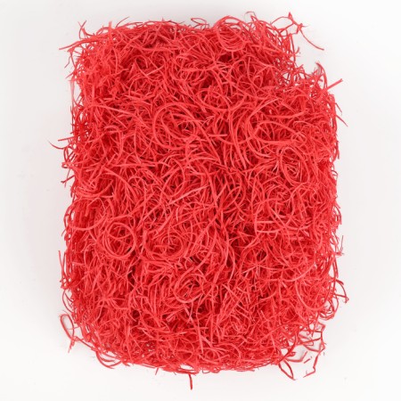Filler for decor "hay", 100 g, red color-1
