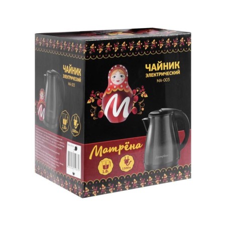 Electric kettle "Matryona" MA-003, metal, 1.8 l, 1500 W, black-6