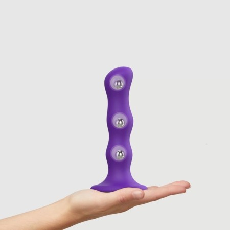 Fallomitator Strap-on-ume Dildo Geisha Ball Violet M, 16.5 cm-1