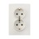 Double Tot Elegant, 16 a, hidden, with salary, white