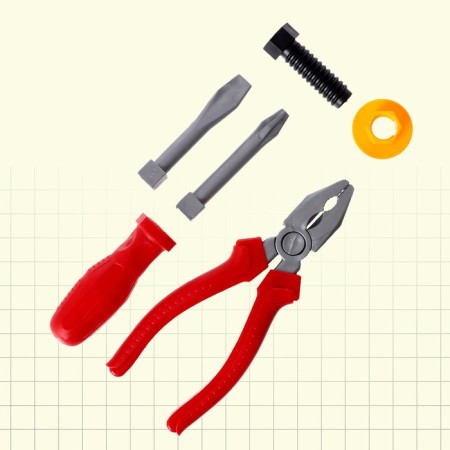 Set of tools "locksmith", 6 elements, color mix-8