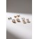 Classes 5 pairs "Assorted" Bunny, white color in gold