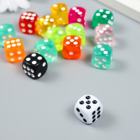 Decor for creativity Plastic "Playing Bones" mix 1.4x1.4x1.4 cm-2