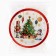 New Year's Papa plate "Happy New Year", fairy tale, 18 cm, one -time