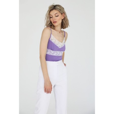 Female top with lace, size 48